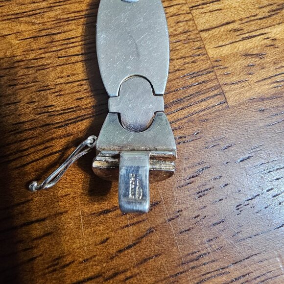 Tube linked silver bracelet - Picture 7 of 7